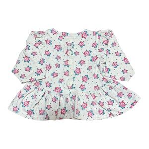 Vintage Carter Cute Floral Baby Dress with Buttons